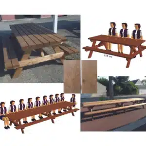 Table de Camping – 215 cm – 6 personnes