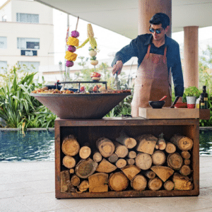 OFYR Island Corten 100 Bois de Teck