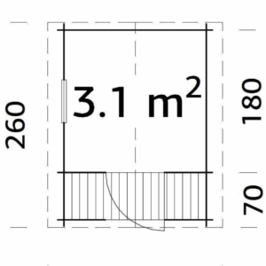 Chalet Stina Kids 3,1m²