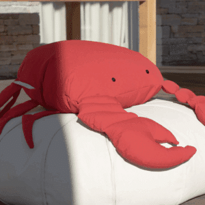 Coussin Crabe – Rouge