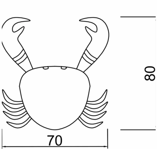 Coussin Crabe - Rouge – Image 6