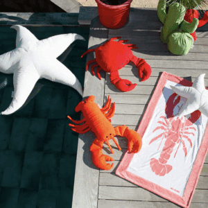 Coussin Crabe – Rouge