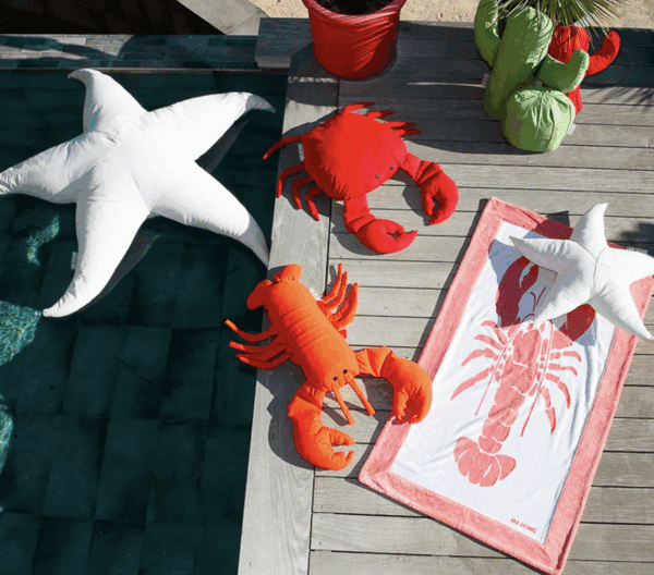 Coussin Crabe - Rouge – Image 4