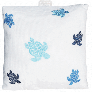 Coussin broderies tortues