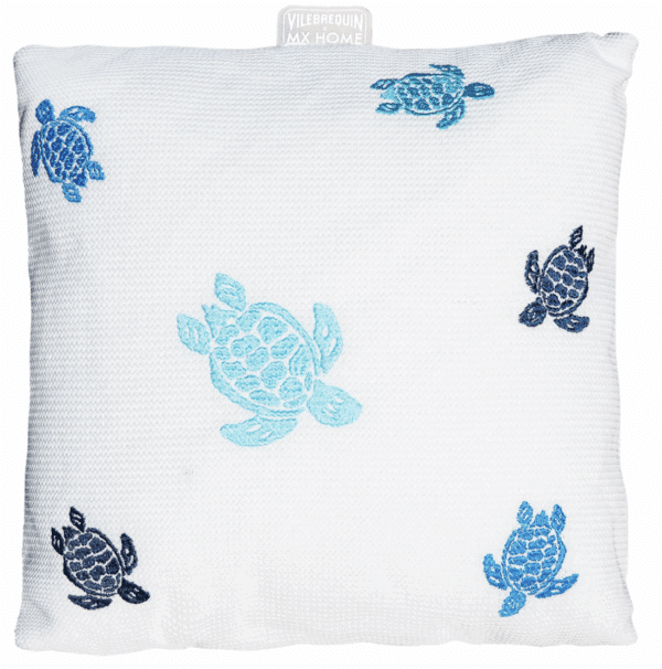 Coussin broderies tortues – Image 2