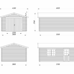 Garage Roger – 19m² Porte Bois Palmako