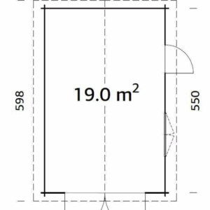 Garage Roger – 19m² Porte Bois Palmako