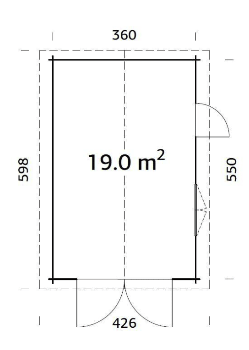 Garage Roger - 19m² Porte Bois Palmako – Image 5