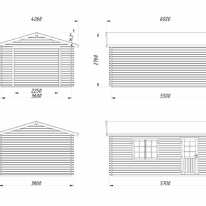 Garage Roger – 19m² sans porte Palmako
