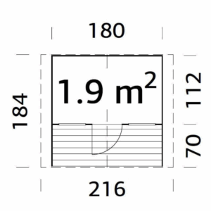 Chalet Felix Kids 1,9 m² – Palmako
