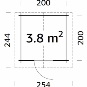 Abri Vivian 3,8m² – Palmako