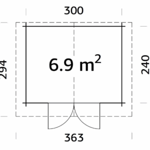 Abri Vivian 6,9m² – Palmako