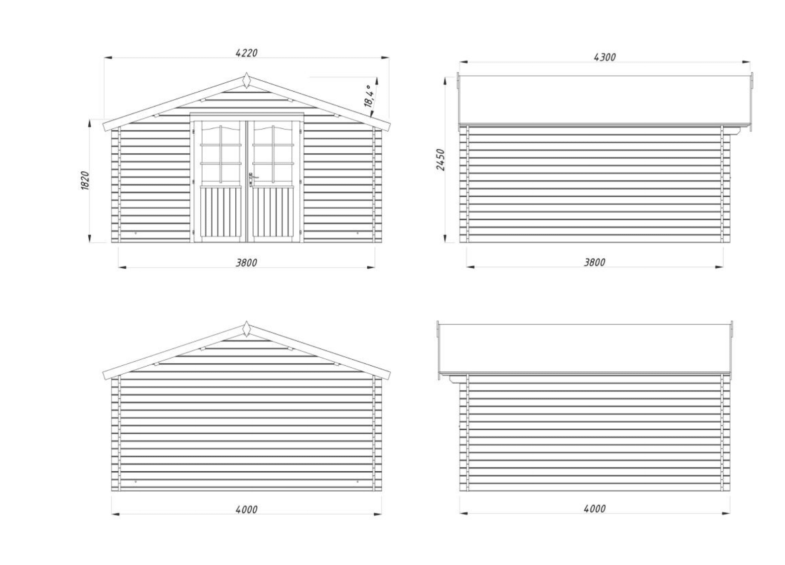 Abri Lotta 13,9 m² - Palmako – Image 4