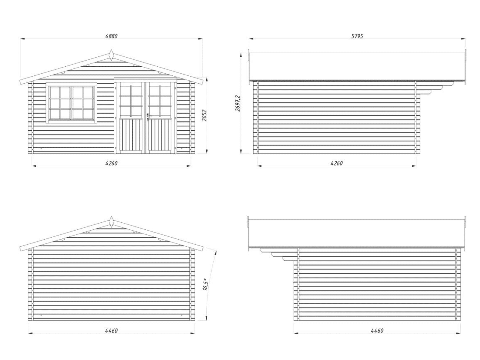Abri Britta 17,5m² - Palmako – Image 4