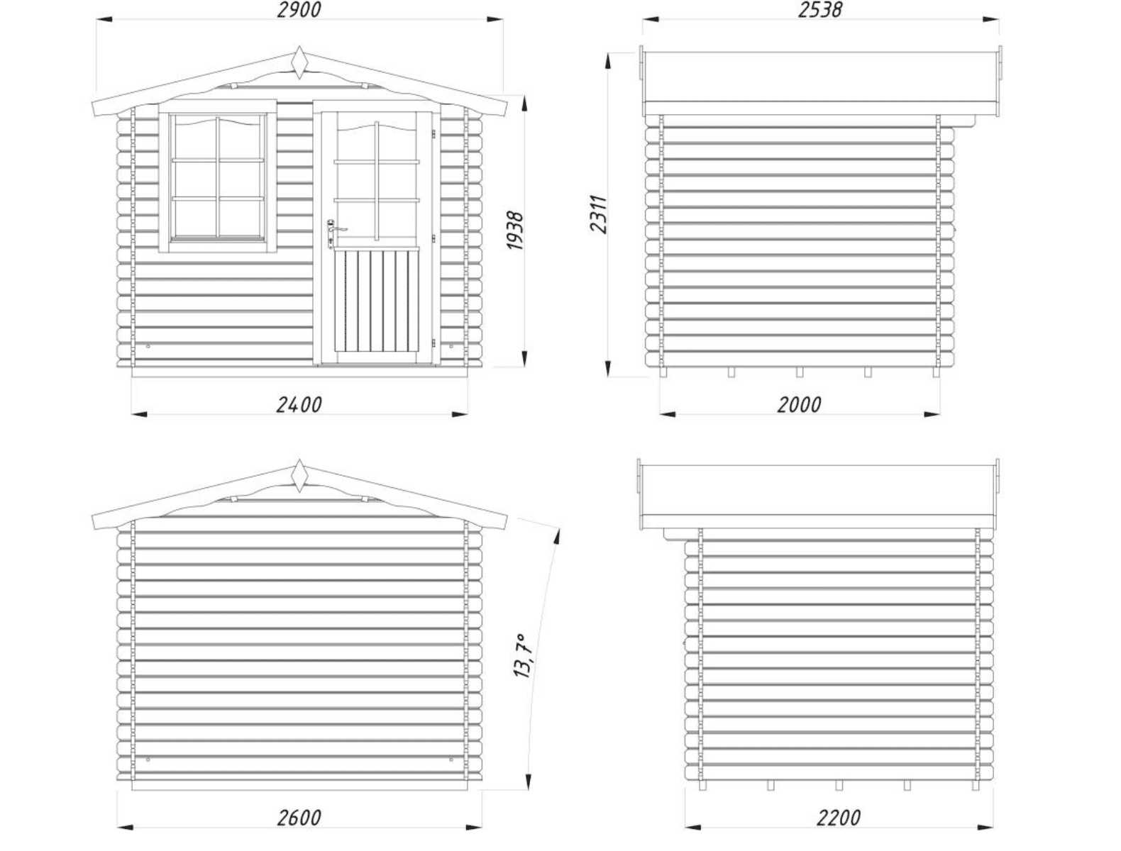 Abri Emma 4,6 m² - Palmako – Image 4