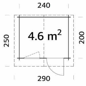 Abri Emma 4,6 m² – Palmako