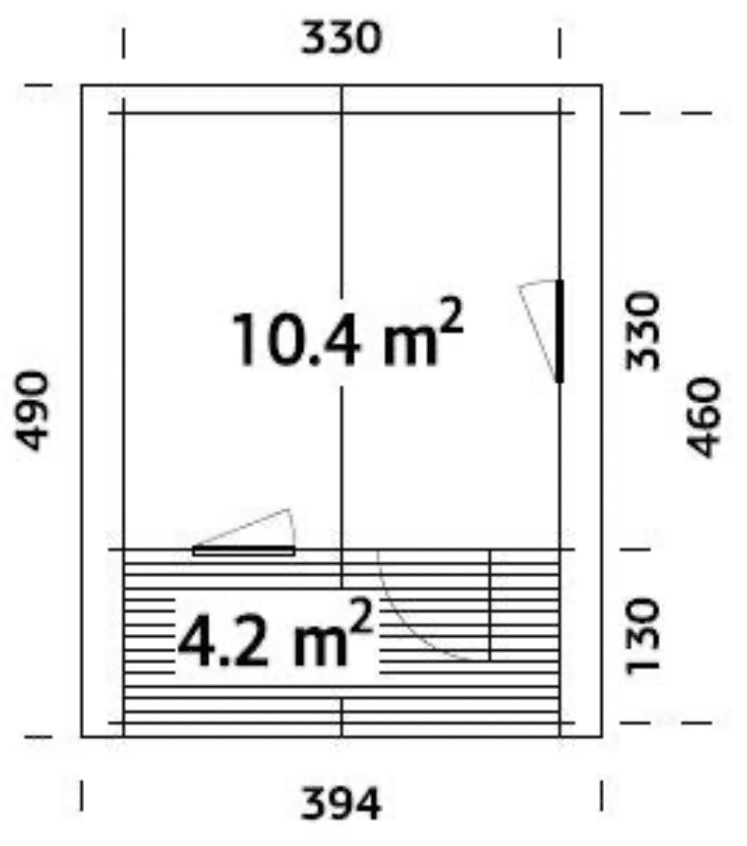 Abri Emma 10,4 + 4,2m² - Palmako – Image 5