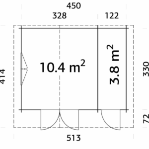 Abri Emma 14,2m² – Palmako