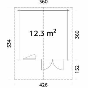 Abri Sally 12,3m² – Palmako
