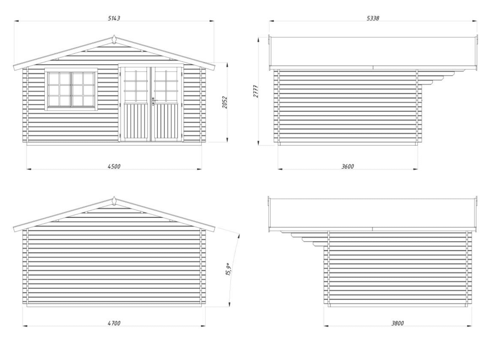 Abri Sally 15,5m² - Palmako – Image 4