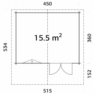 Abri Sally 15,5m² – Palmako
