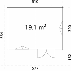 Abri Sally 19,1m² – Palmako