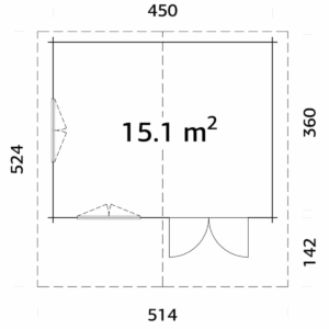 Helena 15,1m² – Palmako