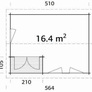 Abri Susanna 16,4m² – Palmako