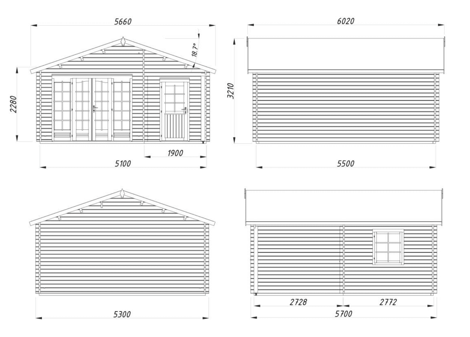 Abri Irene 21,9 + 5,2m² - Palmako – Image 4