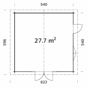 Abri Irene 27,7m² – Palmako