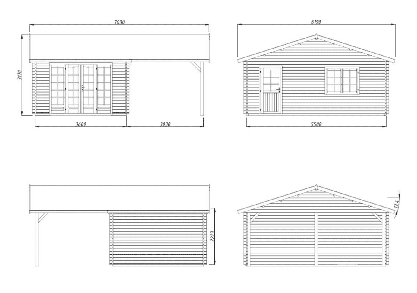Abri Irene 19,0+16,2m² - Palmako – Image 4