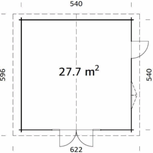 Abri Irene 27,7m² – Palmako