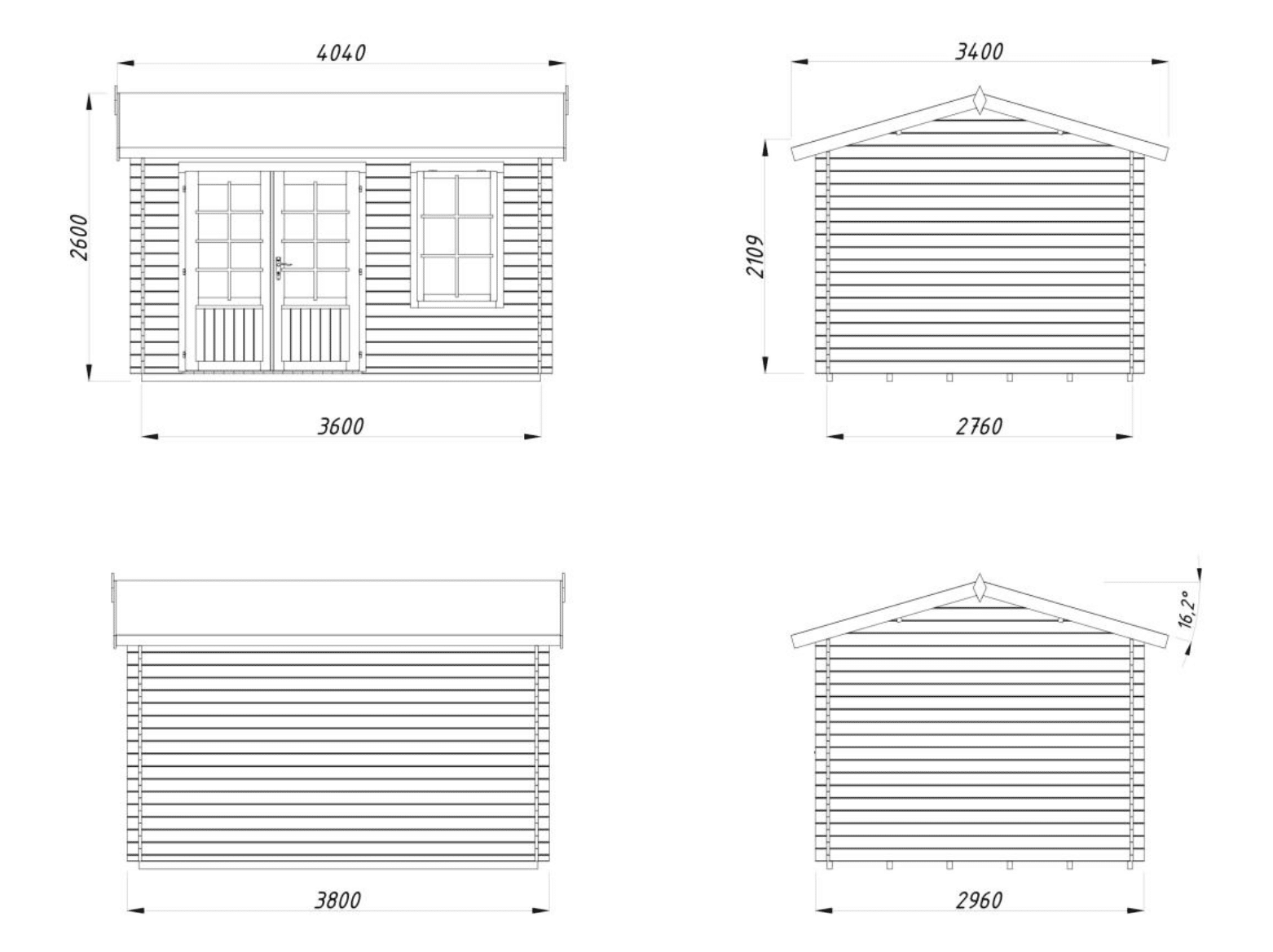 Abri Iris 9,6m² - Palmako – Image 4