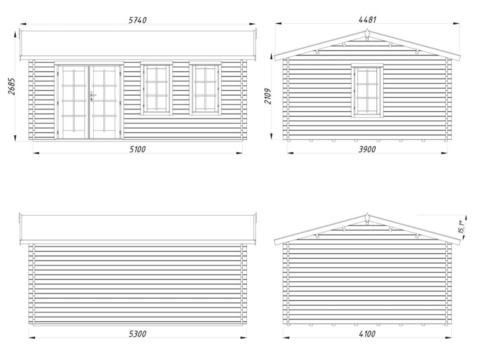 Abri Iris 19,1m² - Palmako – Image 4