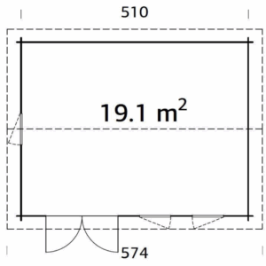 Abri Iris 19,1m² – Palmako