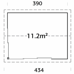 Abri Amanda 11,2m²  Plus – Palmako