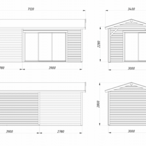 Abri Amanda 11,2 + 7,8m² – Palmako