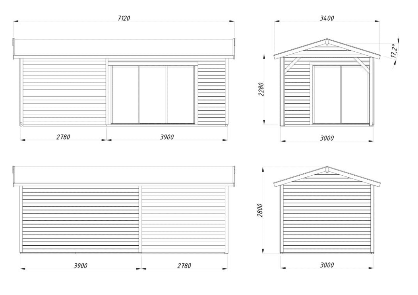 Abri Amanda 11,2 + 7,8m² - Palmako – Image 4