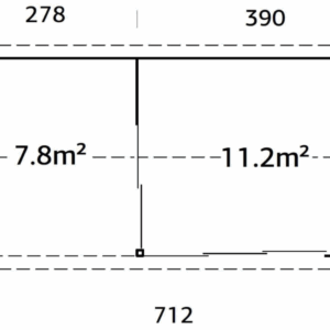 Abri Amanda 11,2 + 7,8m² – Palmako