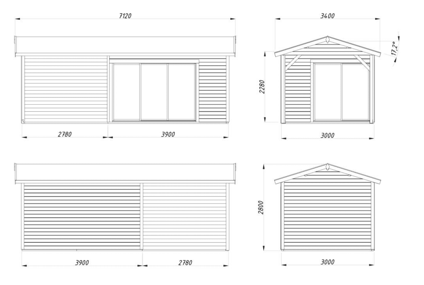Abri Amanda 11,2 + 7,8m² Plus - Palmako – Image 4