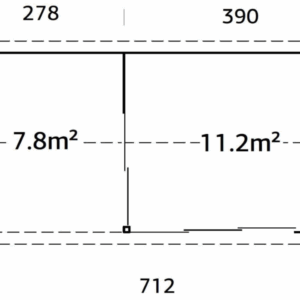 Abri Amanda 11,2 + 7,8m² Plus – Palmako