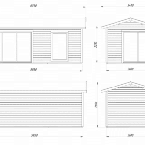 Abri Amanda 17,1m² Plus – Palmako